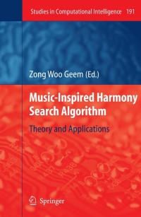 Cover image: Music-Inspired Harmony Search Algorithm 1st edition 9783642001840