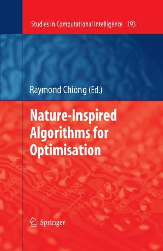Imagen de portada: Nature-Inspired Algorithms for Optimisation 1st edition 9783642002663
