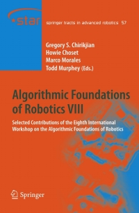 Cover image: Algorithmic Foundations of Robotics VIII 1st edition 9783642003110