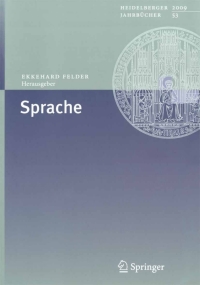Cover image: Sprache 1st edition 9783642003417