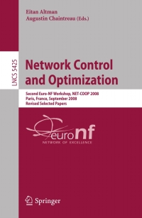 Cover image: Network Control and Optimization 1st edition 9783642003929