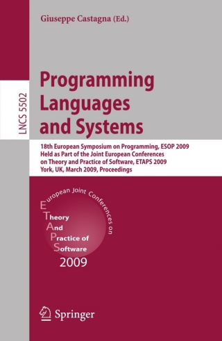 表紙画像: Programming Languages and Systems 1st edition 9783642005893