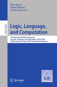 Cover image: Logic, Language, and Computation 1st edition 9783642006647