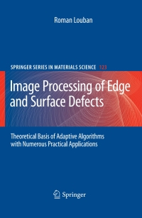 Imagen de portada: Image Processing of Edge and Surface Defects 9783642260353
