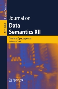 Omslagafbeelding: Journal on Data Semantics XII 1st edition 9783642006845