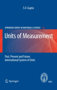 صورة الغلاف: Units of Measurement 9783642007378