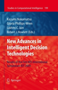 Immagine di copertina: New Advances in Intelligent Decision Technologies 1st edition 9783642009082