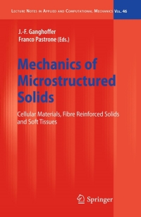 Imagen de portada: Mechanics of Microstructured Solids 1st edition 9783642009105