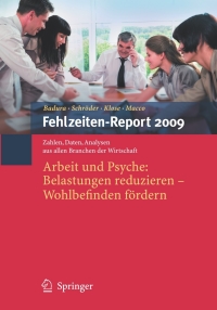 Cover image: Fehlzeiten-Report 2009 1st edition 9783642010774