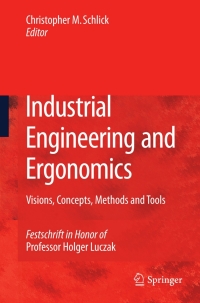Immagine di copertina: Industrial Engineering and Ergonomics 1st edition 9783642012921