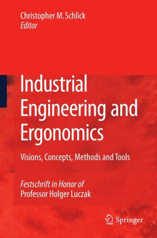 Cover image: Industrial Engineering and Ergonomics 1st edition 9783642012921