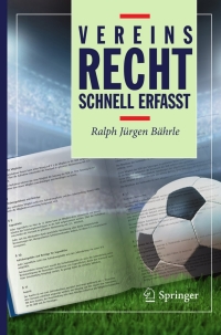 Cover image: Vereinsrecht - Schnell erfasst 9783642014567
