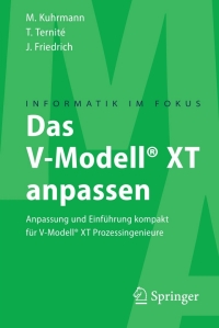 Cover image: Das V-Modell® XT anpassen 9783642014895