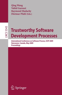 Cover image: Trustworthy Software Development Processes 1st edition 9783642016790