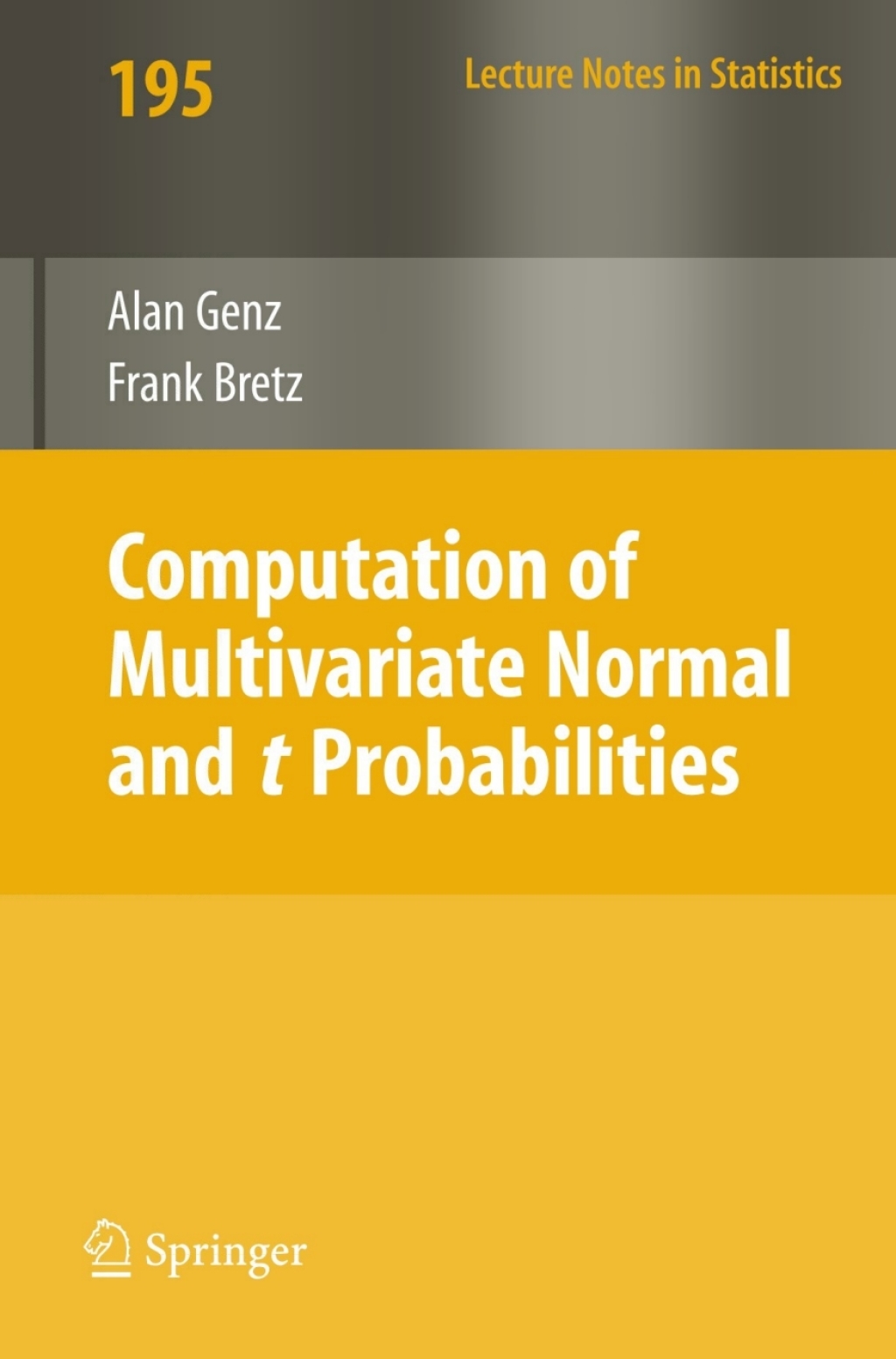 Computation of Multivariate Normal and t Probabilities