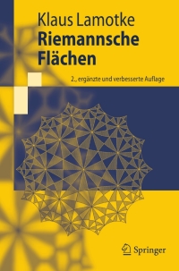Imagen de portada: Riemannsche Flächen 2nd edition 9783642017100