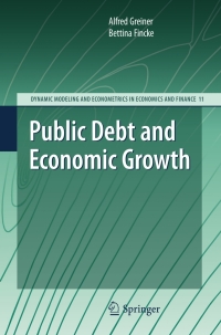 Cover image: Public Debt and Economic Growth 9783642017445