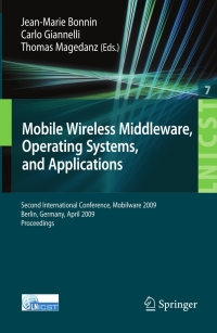 Omslagafbeelding: Mobile Wireless Middleware 1st edition 9783642018015