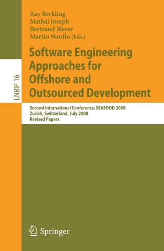 Cover image: Software Engineering Approaches for Offshore and Outsourced Development 1st edition 9783642018558