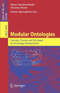 Immagine di copertina: Modular Ontologies 1st edition 9783642019067