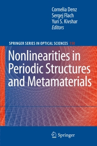 Imagen de portada: Nonlinearities in Periodic Structures and Metamaterials 1st edition 9783642020650