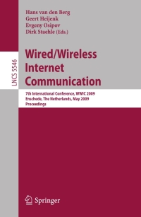 Imagen de portada: Wired/Wireless Internet Communications 1st edition 9783642021176
