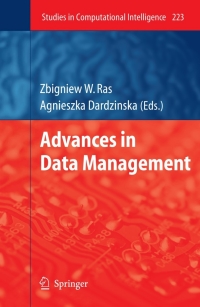 Cover image: Advances in Data Management 1st edition 9783642021893