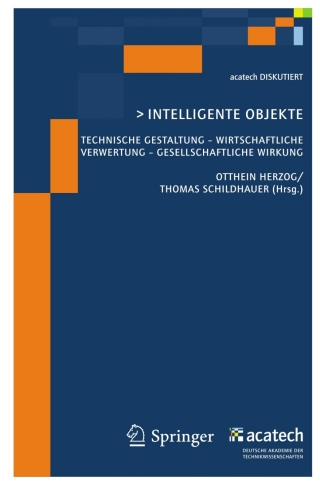 Imagen de portada: Intelligente Objekte 1st edition 9783642022197