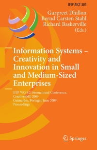 Cover image: Information Systems -- Creativity and Innovation in Small and Medium-Sized Enterprises 1st edition 9783642023873