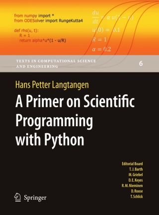 Cover image: A Primer on Scientific Programming with Python 9783642024740