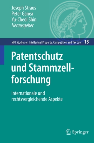 Cover image: Patentschutz und Stammzellforschung 1st edition 9783642024955