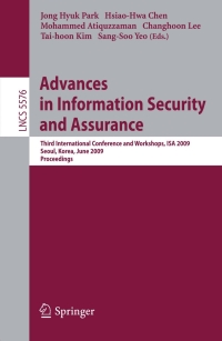 Titelbild: Advances in Information Security and Assurance 1st edition 9783642026171