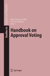 Immagine di copertina: Handbook on Approval Voting 1st edition 9783642028380