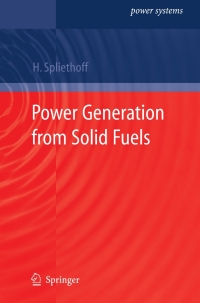 Cover image: Power Generation from Solid Fuels 9783642028557