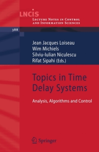 Cover image: Topics in Time Delay Systems 1st edition 9783642028960