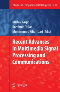 Imagen de portada: Recent Advances in Multimedia Signal Processing and Communications 1st edition 9783642028991
