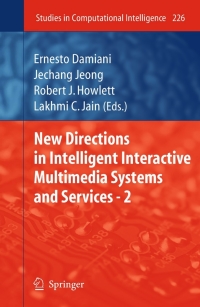Immagine di copertina: New Directions in Intelligent Interactive Multimedia Systems and Services - 2 1st edition 9783642029363