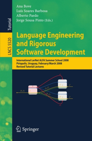 Cover image: Language Engineering and Rigorous Software Development 1st edition 9783642031526