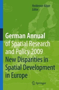 صورة الغلاف: German Annual of Spatial Research and Policy 2009 1st edition 9783642034015