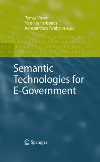 Cover image: Semantic Technologies for E-Government 1st edition 9783642035067