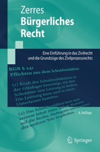 Imagen de portada: Bürgerliches Recht 6th edition 9783642035708