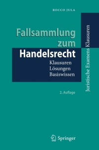 Cover image: Fallsammlung zum Handelsrecht 2nd edition 9783642035753