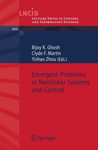 Cover image: Emergent Problems in Nonlinear Systems and Control 1st edition 9783642036262