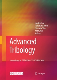 Immagine di copertina: Advanced Tribology 1st edition 9783642036521