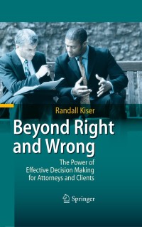 Cover image: Beyond Right and Wrong 9783642038136