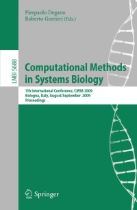 Imagen de portada: Computational Methods in Systems Biology 1st edition 9783642038440