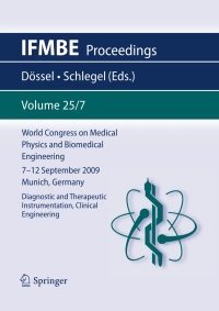 صورة الغلاف: World Congress on Medical Physics and Biomedical Engineering September 7 - 12, 2009 Munich, Germany 1st edition 9783642038846