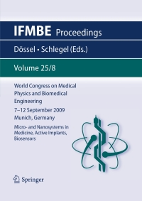 صورة الغلاف: World Congress on Medical Physics and Biomedical Engineering September 7 - 12, 2009 Munich, Germany 1st edition 9783642038860