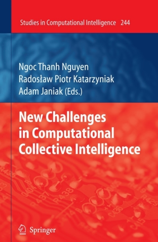 Cover image: New Challenges in Computational Collective Intelligence 1st edition 9783642039577
