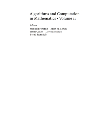 Cover image: Polynomials 9783642039799